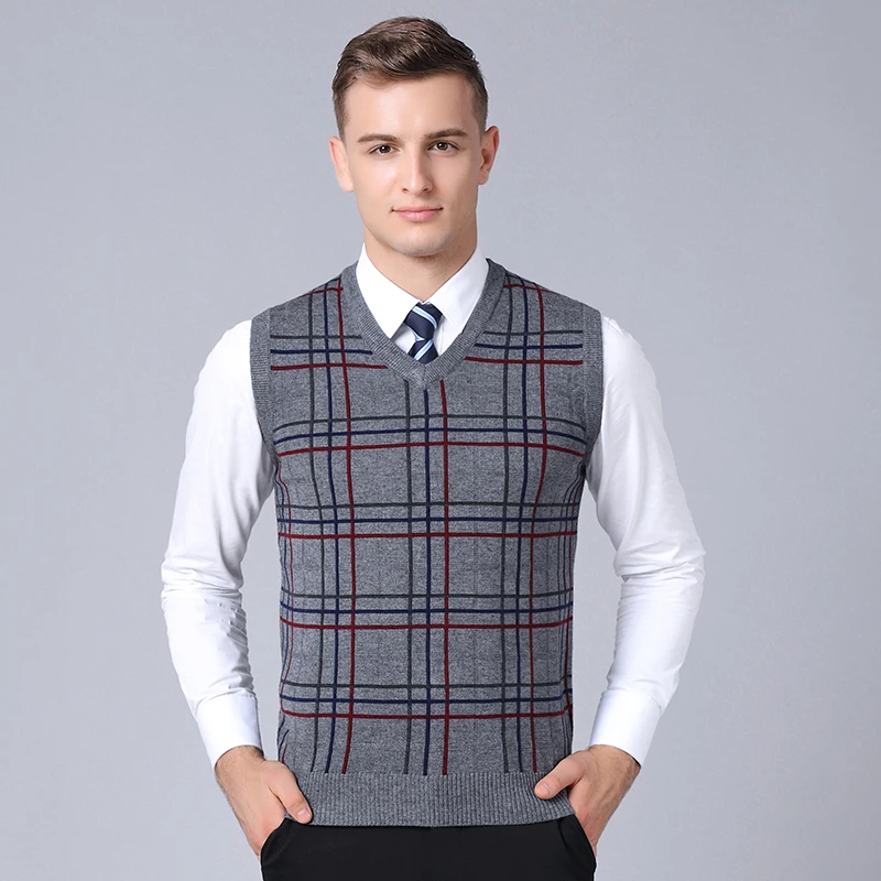 MACROSEA Men's Autumn\u0026Winter Wool Vest 