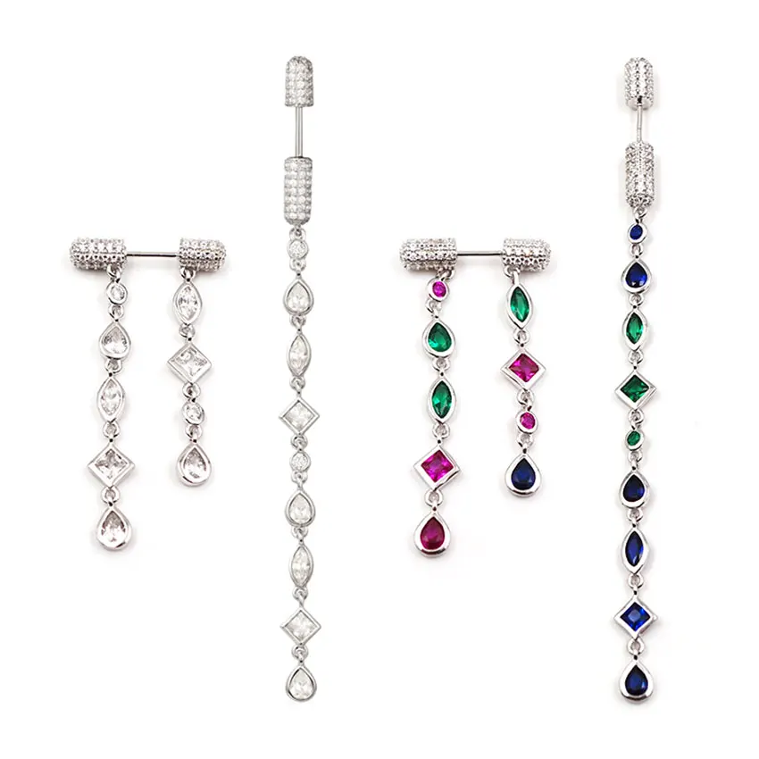 

GODKI Luxury Trendy Flower Full Mirco Paved Cubic Zirconia Naija Wedding Drop Earring Fashion Jewelry