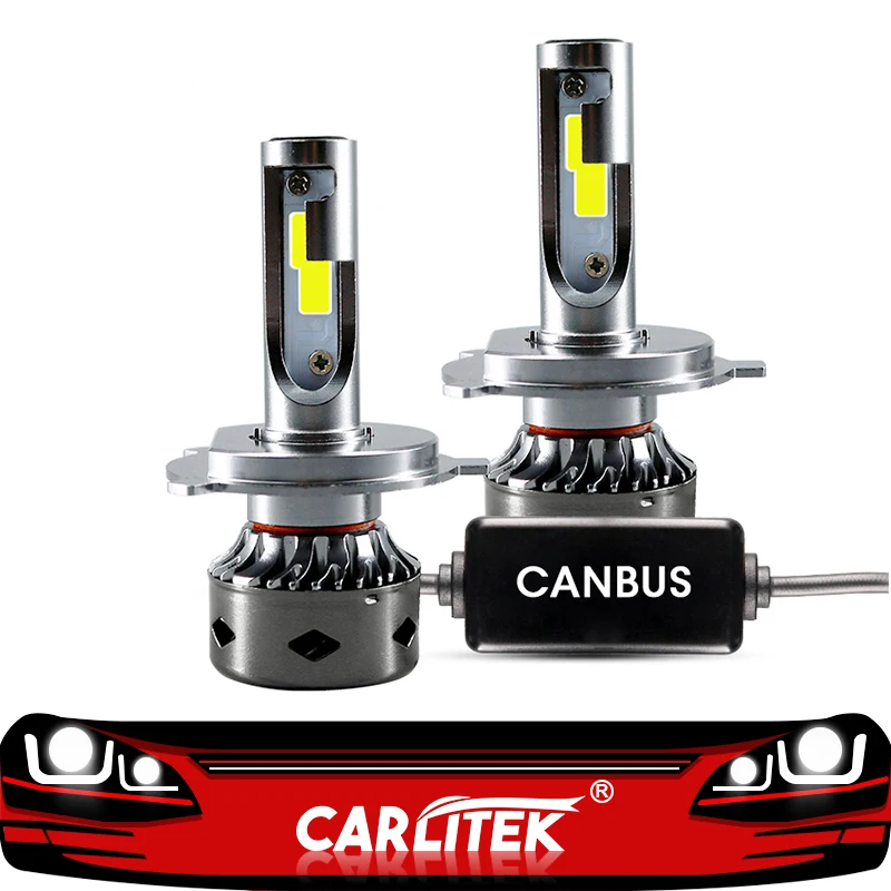 

CARLitek H4 Led 12v Hi/Lo No Error Canbus Mini Car Headlight 80W 12000LM 4300K 5000K 6000K 8000K 9003 HB2 Turbo Led Auto Bulb