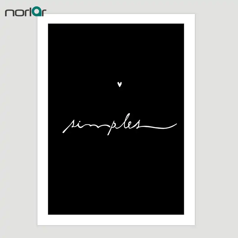 printing black and white word