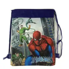 1pc Cartoon Drawstring kid bag for Boy Avengers, Spideman Backpack Kids Them Party Favors,Gifts