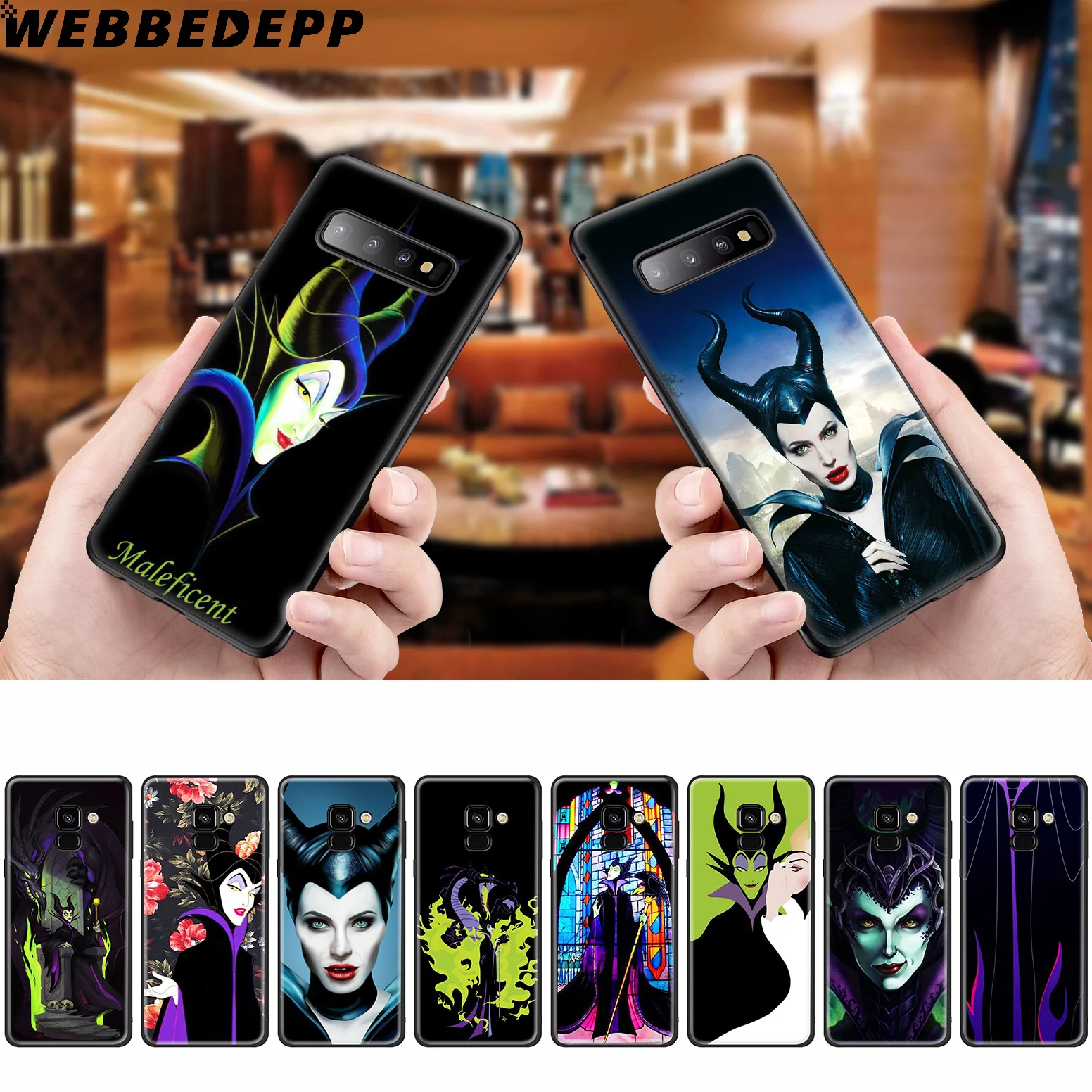 

WEBBEDEPP Witch Maleficent Silicone Case for Samsung Galaxy A3 A5 A6 A7 A8 A9 A10 A20 A30 A40 A50 A70 M10 M20 M30