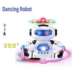 Coolplay умный космический танцевальный робот игрушка электрический робот 360 градусов вращающаяся игрушка с музыкальным светом подарок на