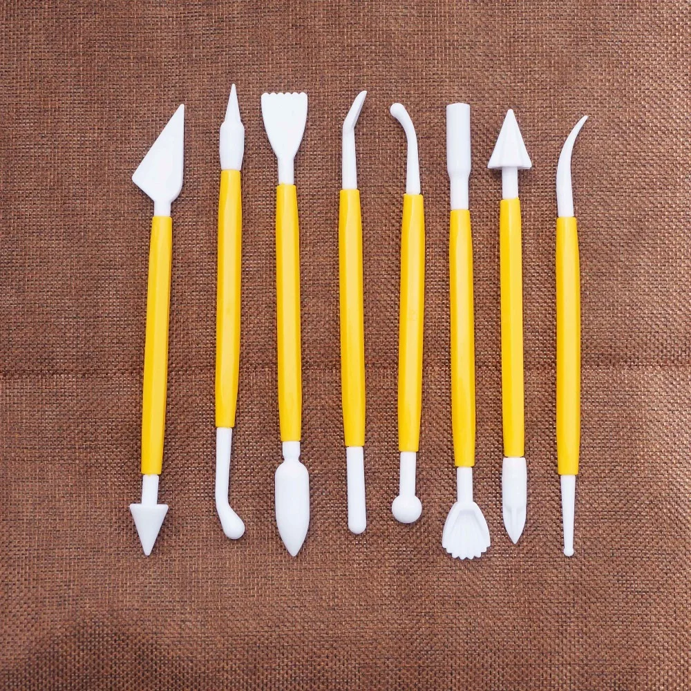 8PCS/Set Fondant Cake Modelling Tool Sugarcraft Flower 16 ...