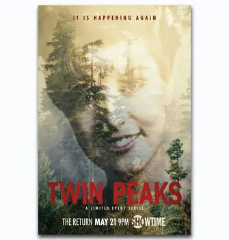 

Hot New Twin Peaks 2017 TV series David Lynch-Silk Art Poster Wall Sticker Decoration Gift