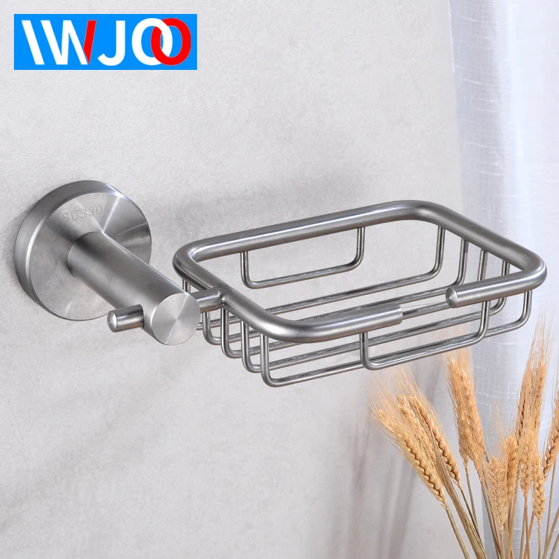 Functional Bathroom Stainless Steel Soap Dish Tray Box Soap Stand Holder  ELNIU 