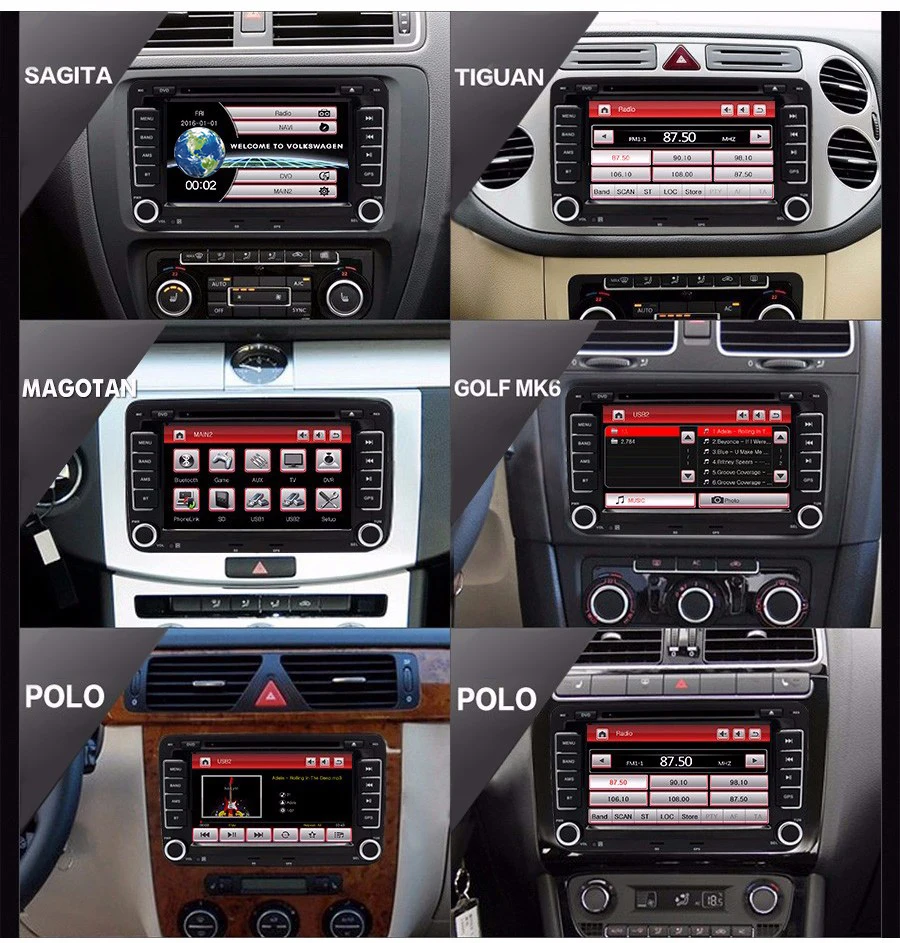 Flash Deal AWESAFE 2 Din 7 Inch Car DVD Radio Player For Seat/Altea/Leon/Ibiza/Altea XL/VW/PASSAT B6/Skoda In dash GPS Navigator Car Radio 10