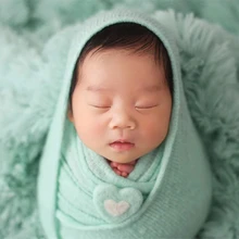 Винтажный джинсовый стрейч-обертывание новорожденный эластичная трикотажная пеленка фото реквизит трикотаж стрейч-обертывание Ulitmate Stretch wrap