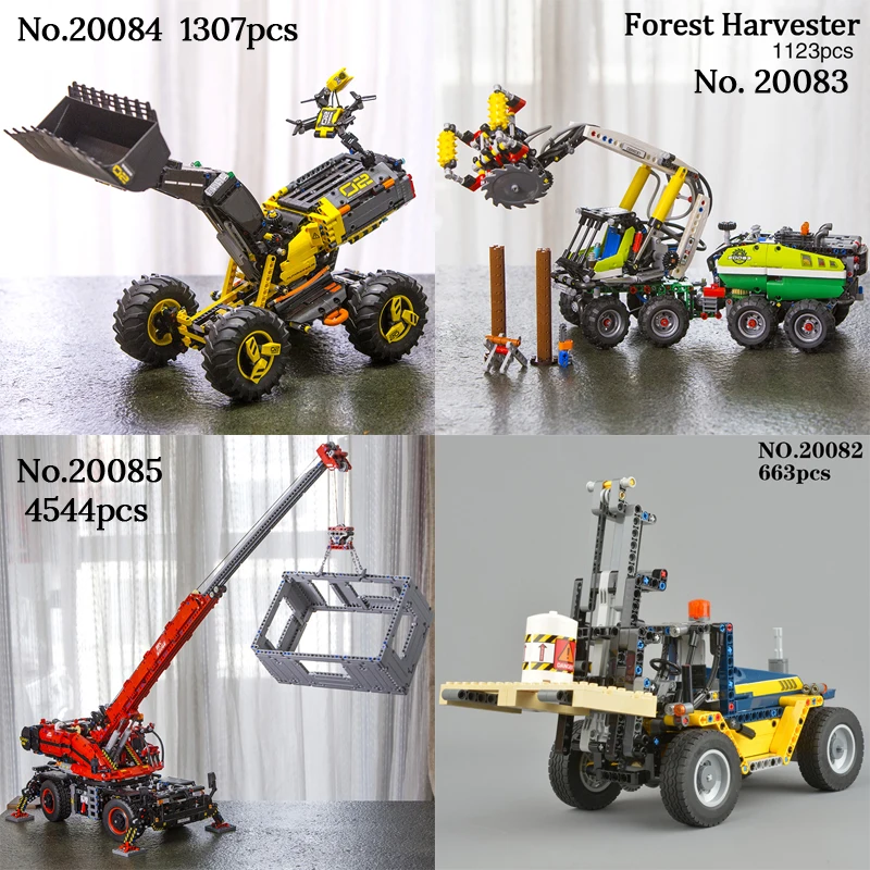 

Lepin 20082 20083 20084 20085 Technic Series Compatible Legoingly 42079 42080 42081 42082 Model Building Blocks Bricks Toys