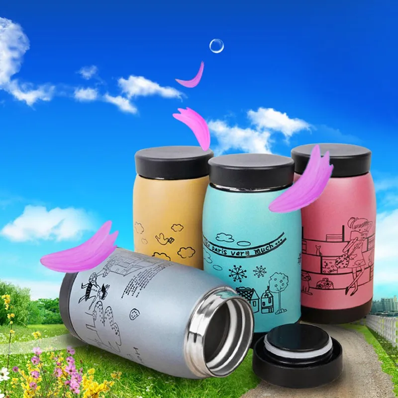 

1Pc 250ml Stainless Steel Vacuum Cup Flask Thermos Travel Coffee Insulated Mug