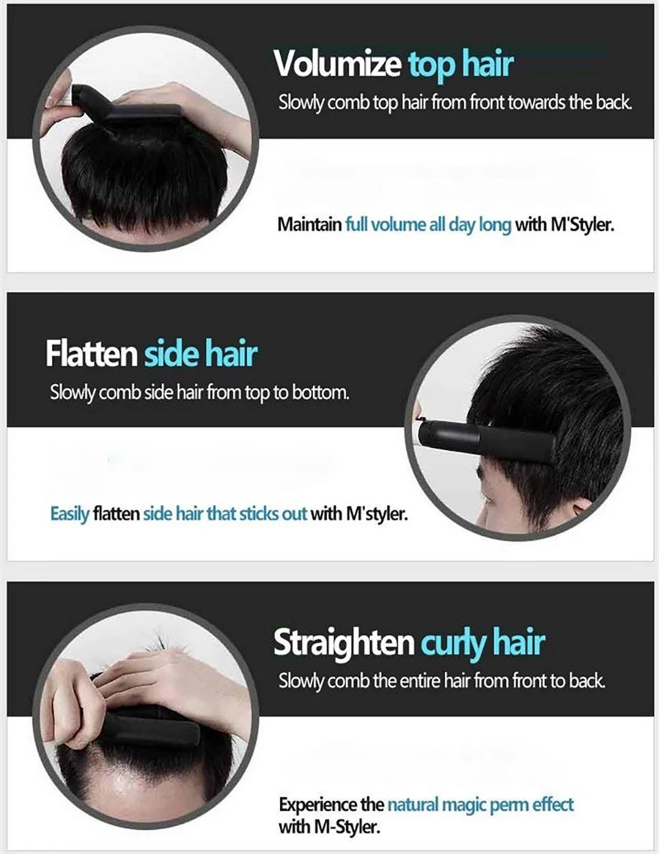 Multifuctinal электрическая расческа для волос для мужчин выпрямления волос инструмент укладки керамика Flat Iron Быстрый Styler машины путешествия