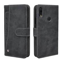 Роскошные Винтаж чехол для Xiaomi Redmi 6 Pro 6A 7 7A Go K20 Pro Чехол Флип Чехол-портмоне из кожи силикона чехол из термопластичного полиуретана с держатель для карт