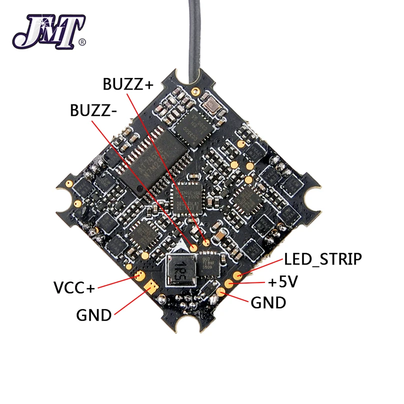 JMT Happymodel Mobula7 Crazybee F4 PRO Контроллер полета 1-2S совместимый, Flysky/Frsky приемник для 2S бесщеточный крошечный BWhoop