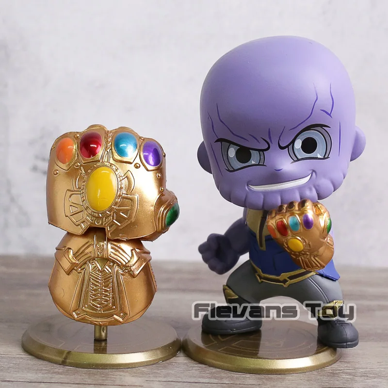 

Avengers Infinity War Q Version Thanos / Infinity Gauntlet Figure Doll Toy Colletible Model Car Decoraction Gift