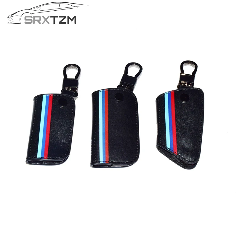 

SRXTZM Leather Key Case For BMW E70 E71 E90 F10 F34 F30 X1 X3 X4 X5 X6 1 2 3 4 5 6 7 Series High Quality Car Key Cover Key Shell