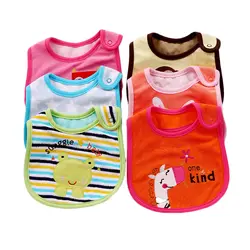 Хлопковые нагрудники бархатные водостойкие Мультяшные животные нагрудники для новорожденных слюнявчик Одежда Полотенце Детские шарф