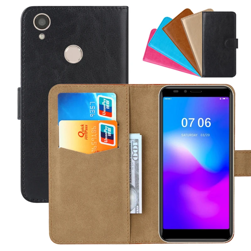 

Luxury Wallet Case For DEXP GL355 PU Leather Retro Flip Cover Magnetic Fashion Cases Strap