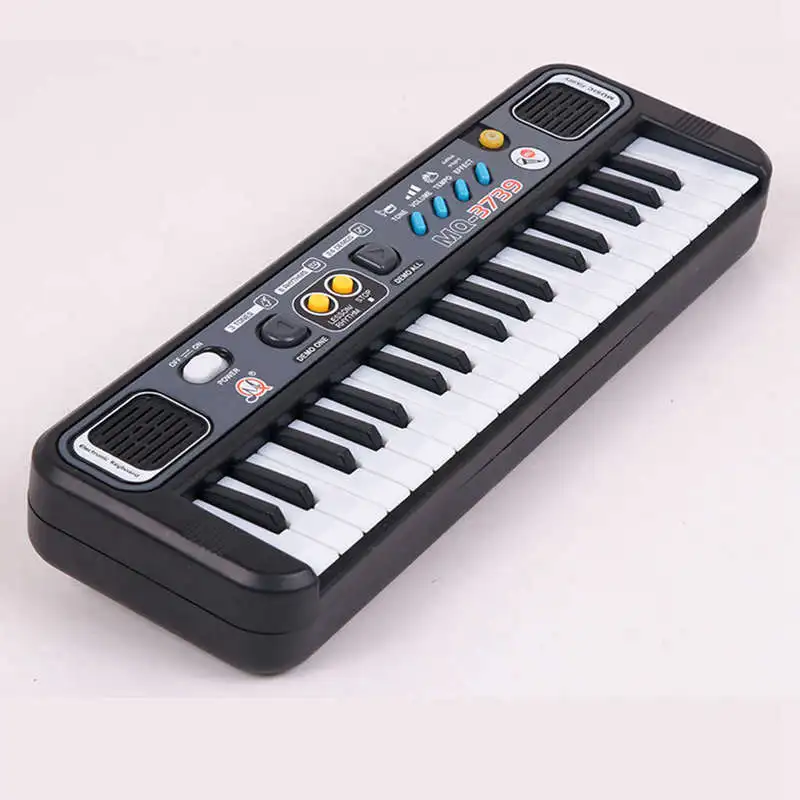  Multifunctional Mini Electronic Piano With Microphone Abs Children Portable 37 Keys Digital Music E