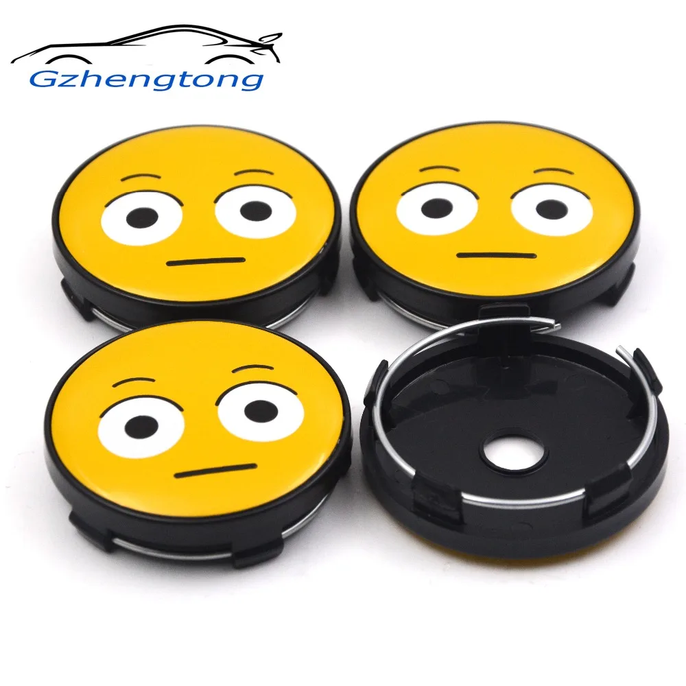 

Gzhengtong 4pc/lot 60mm Stare Emoji Symbol Car Wheel Center Caps Hubs Caps Emblem