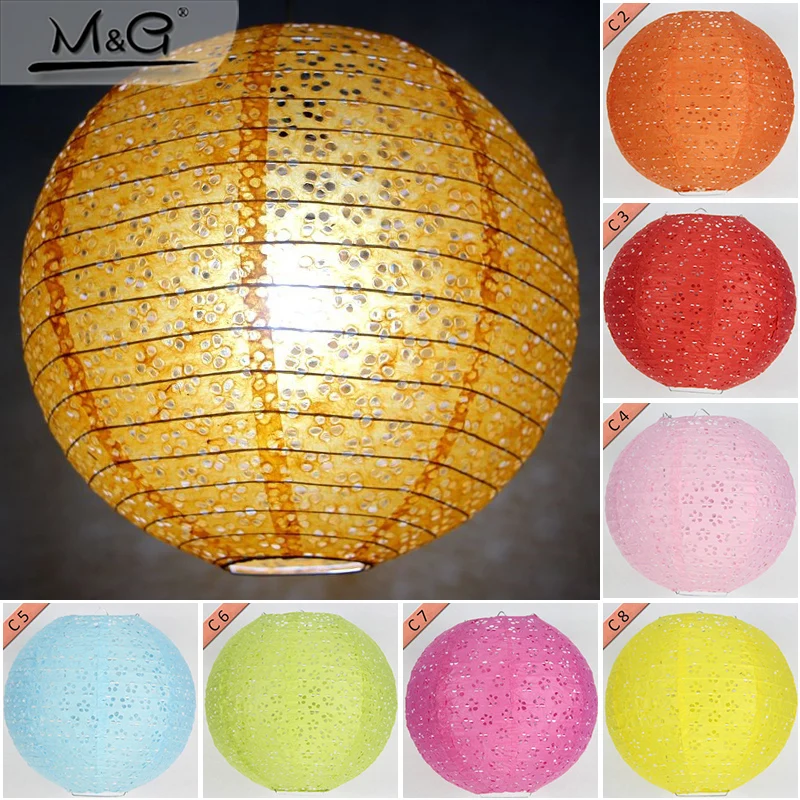 

1PCS 20-40cm Colourful Hollow Out Paper Lanterns Home birthday Party wedding party events decoration diy craft supplies
