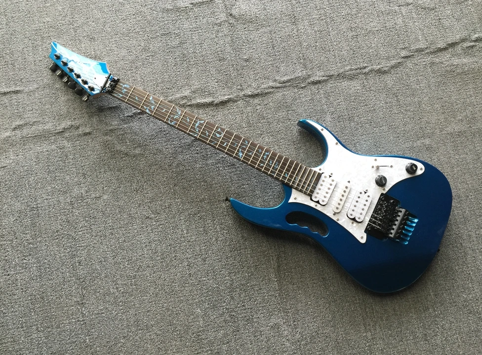

New IBZ Electric Guitar Double Tremolo bridge blue