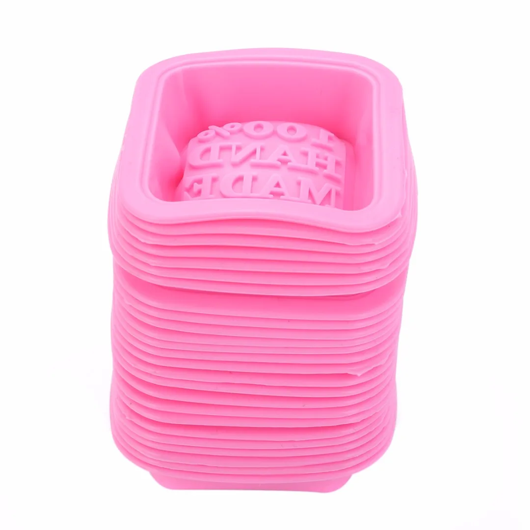 

25pcs Handmade Silicone Soap Molds Soft Practical Mold for Making Baking Soap Chocolate Durable Household Supplies 55*55*20mm