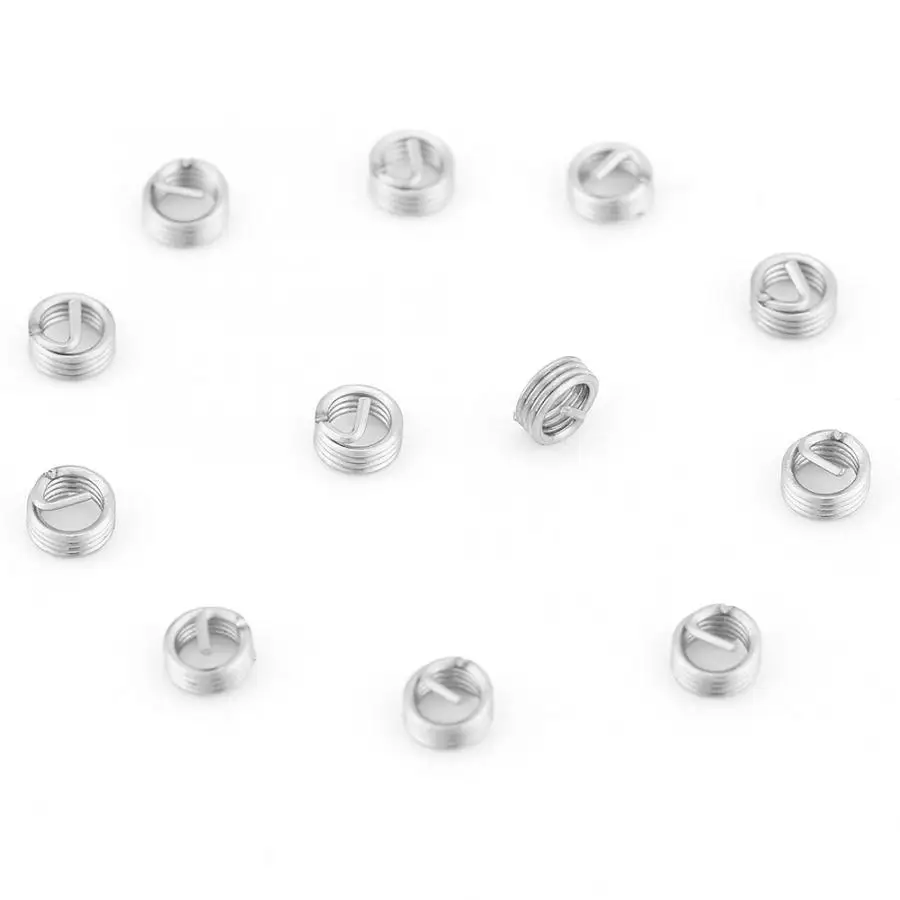 100Pcs/Lot Repair Insert Kit Stainless Steel Coiled Wire Insert Helical Screw Thread Inserts Hardware M3 x 0.5 x 1D Length