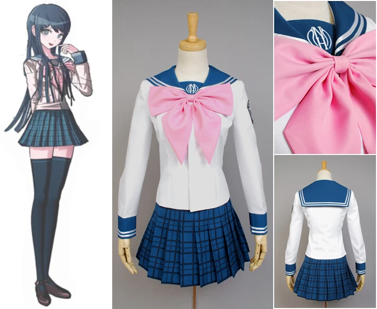 Женский костюм для косплея Danganronpa Sayaka Maizono полный комплект девочек |