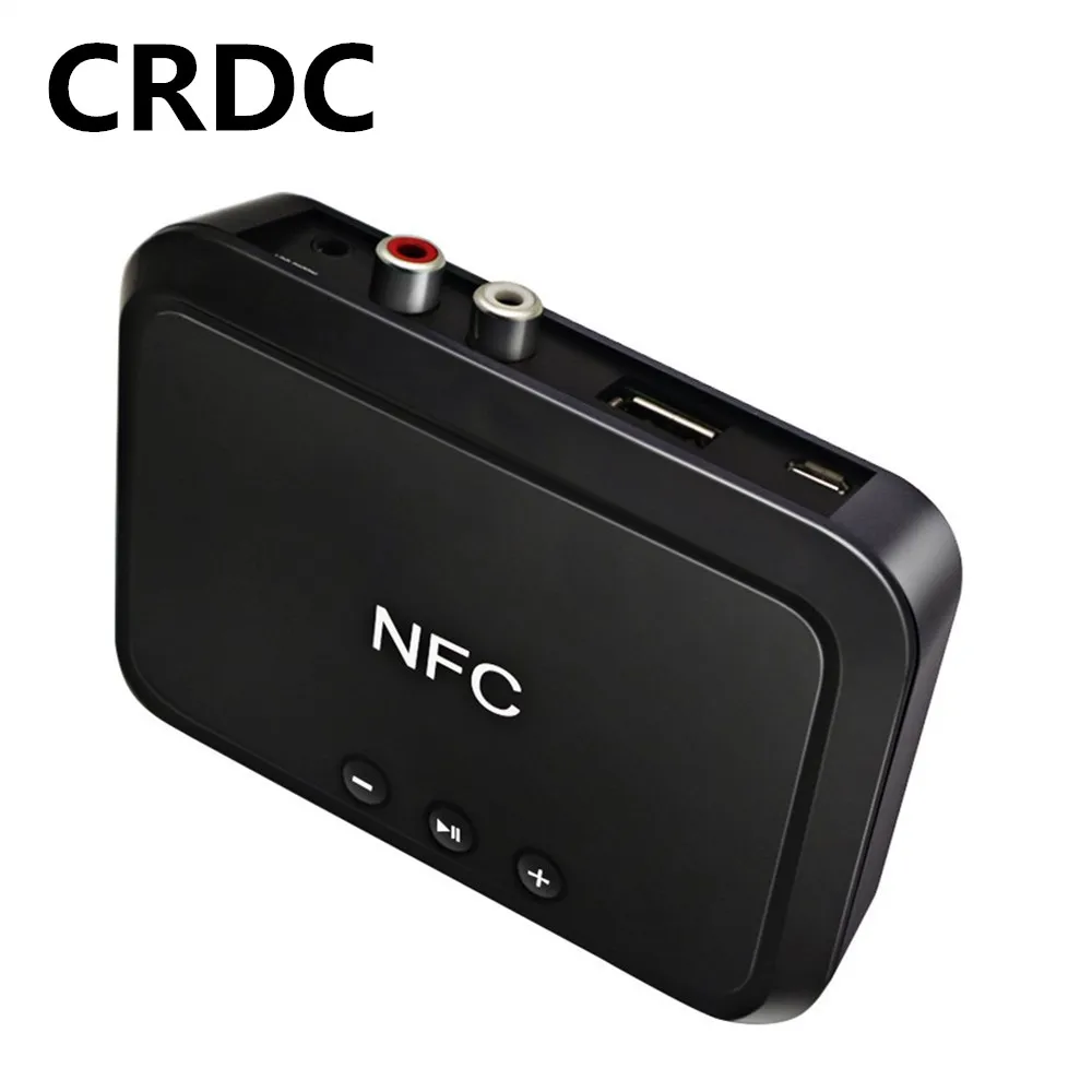 

CRDC Bluetooth Audio Receiver NFC Hifi Stereo Music Wireless Adapter 3.5 3.5mm AUX Jack/RCA For Speaker Home Car Sound System