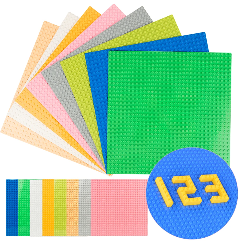 Compatible-Legoed-Minecrafted-Base-Plates-32-32-Dots-City-Action-Figures-Mini-Bricks-Baseplates-26cm-26cm