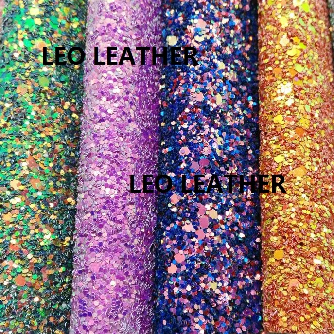 5 PCS A4 SIZE (21x29cm) Chunky Glitter Leather Fabric PU for DIY Sewing P45C | Дом и сад