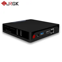 JRGK android ТВ Коробка двойной ОС Windows 10 Android 5,1 компл. Топ телеприставки 2 ГБ 32 г x5-Z8350 64bit BT 4,0 WiFi 1000 м LAN Мадия игрока