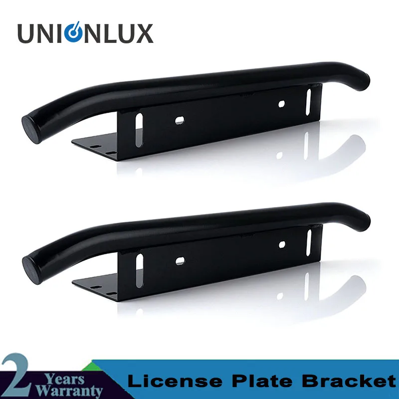 

2pcs 23inch Front Bumper License Plate Mount Bracket Holder Bar For Offroad Fog Working Lamp 12V 24V