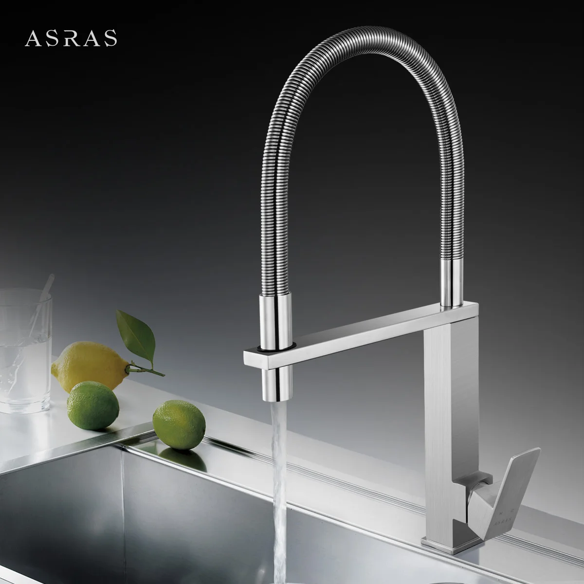 

304 stainless steel faucet, universal rotary hot and cold sink, kitchen, dish washing basin, washing bath, lead free