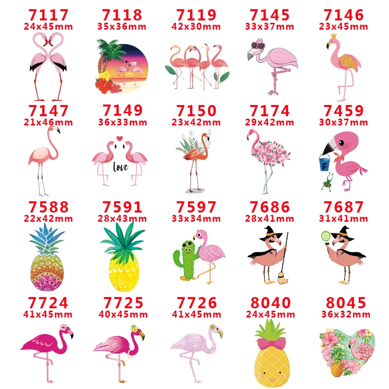 

Free shipping 30 pcs flamingo character planar resin PR 7117