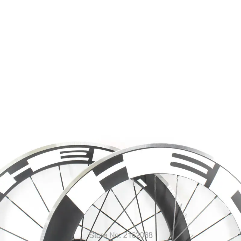 700C Передний 60 мм задний 80 мм клинчер диски дорожный велосипедный Аэро матовый UD Углеродные наборы велосипедных колес с Алюминиевая Рабочая поверхность тормоза