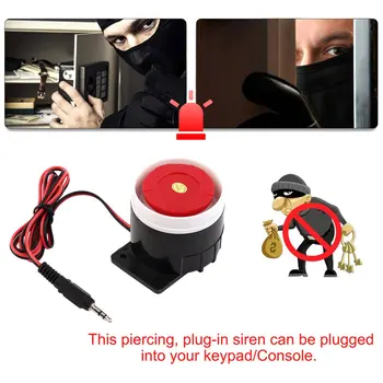 

1Pcs Super Loud 120dB Sound Alarm System Compact DC 12V Indoor Siren Durable Wired Mini Horn Siren For Home Security Wholesale
