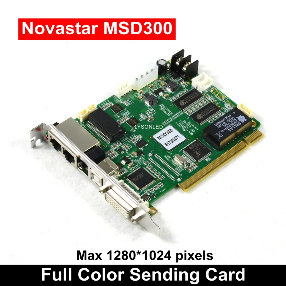 

LYSONLED Novastar MSD300 Led Video Display Sending Card , Full Color Led Video Wall Synchronous Nova Msd300 Sending Card