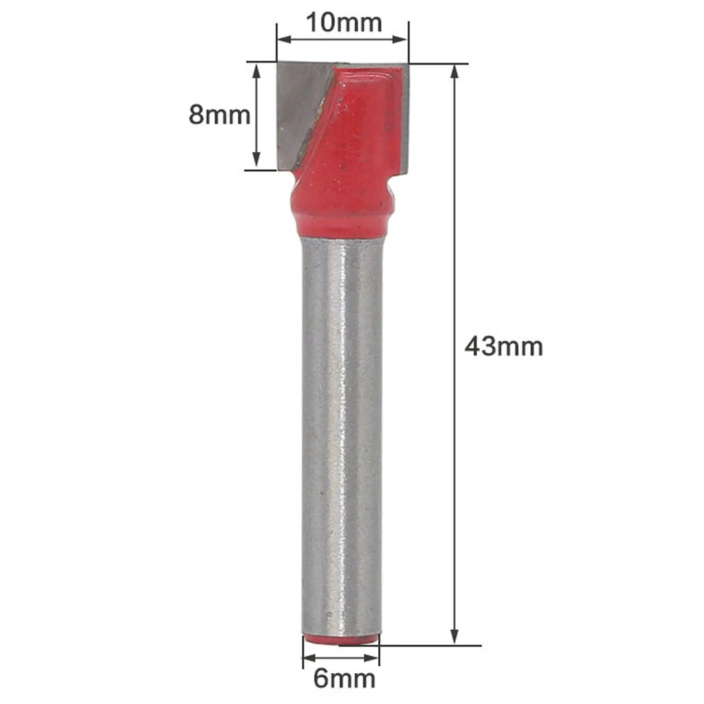 6 мм хвостовик Деревянный Резак гравировальный Нож хвостовик фрезы Фрезы для мельницы деревообрабатывающие режущие инструменты - Длина режущей кромки: Diameter-10mm