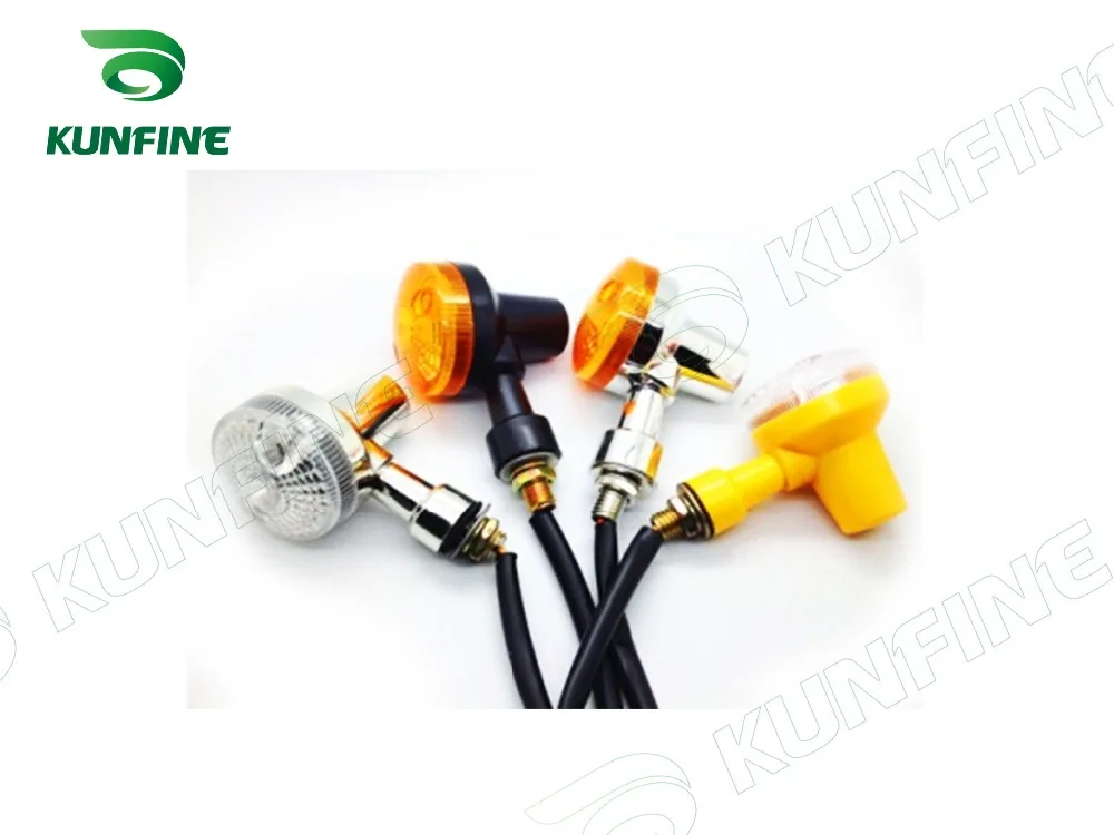 KUNFINE 12V Universal Motorcycle halogen Turn Signals Indicators Direction Indicator lamp Mini round dia 1.5&quot |