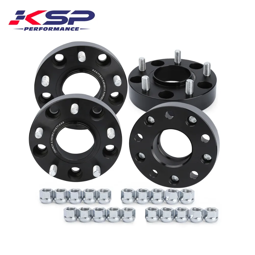 5x5.5 Wheel Spacers KSP 5x139.7 Hub Centric Spacer (Set of 4), 1.5"(38mm) 77.8mm Hub Bore M14x1