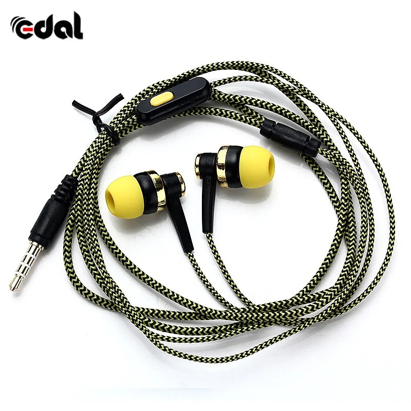3.5mm jack Headphone Universal Wired In ear Bass Stereo Earphone For