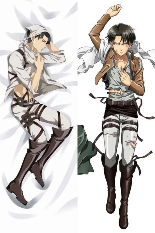 August Аниме Shingeki no Kyojin Подушка «Dakimakura» чехол Чехол атака на Титанов Levi Rivaille обнимающий тело наволочка чехол - Цвет: 6