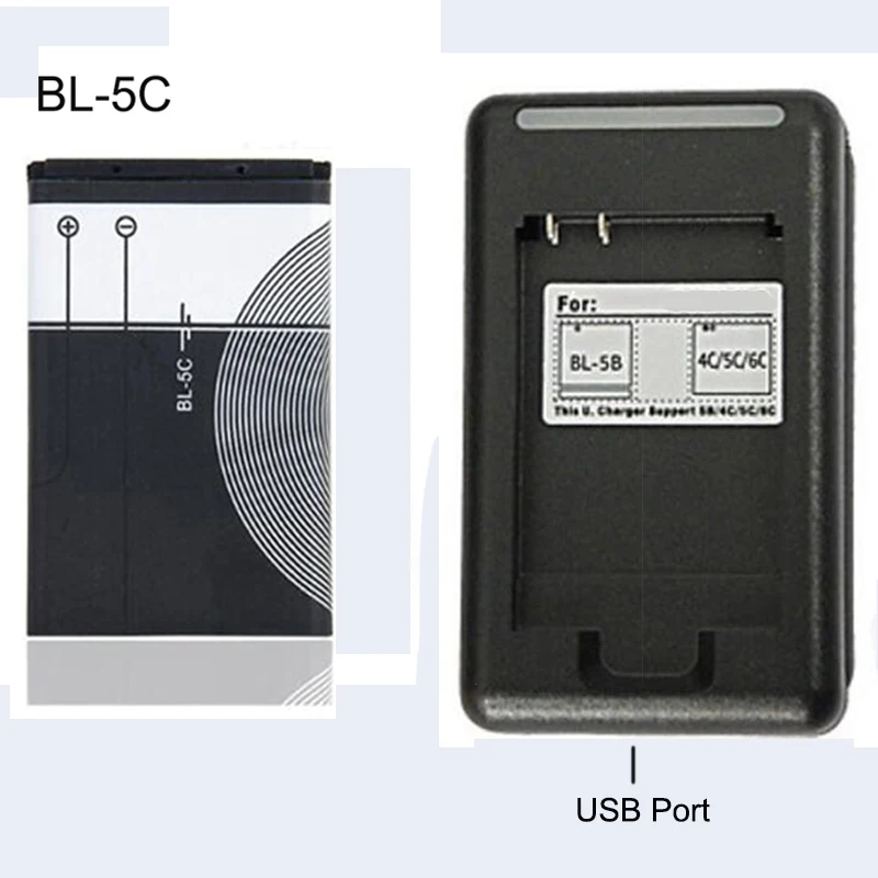 BL 5C сменная батарея 1020 мАч оригинальные аккумуляторные батареи + зарядное