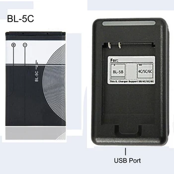 

BL-5C Replacement Battery 1020mAh Original BL 5C Rechargeable Batteries + USB charger For Nokia Mobile Phone Li-ion 3.7V BL5C