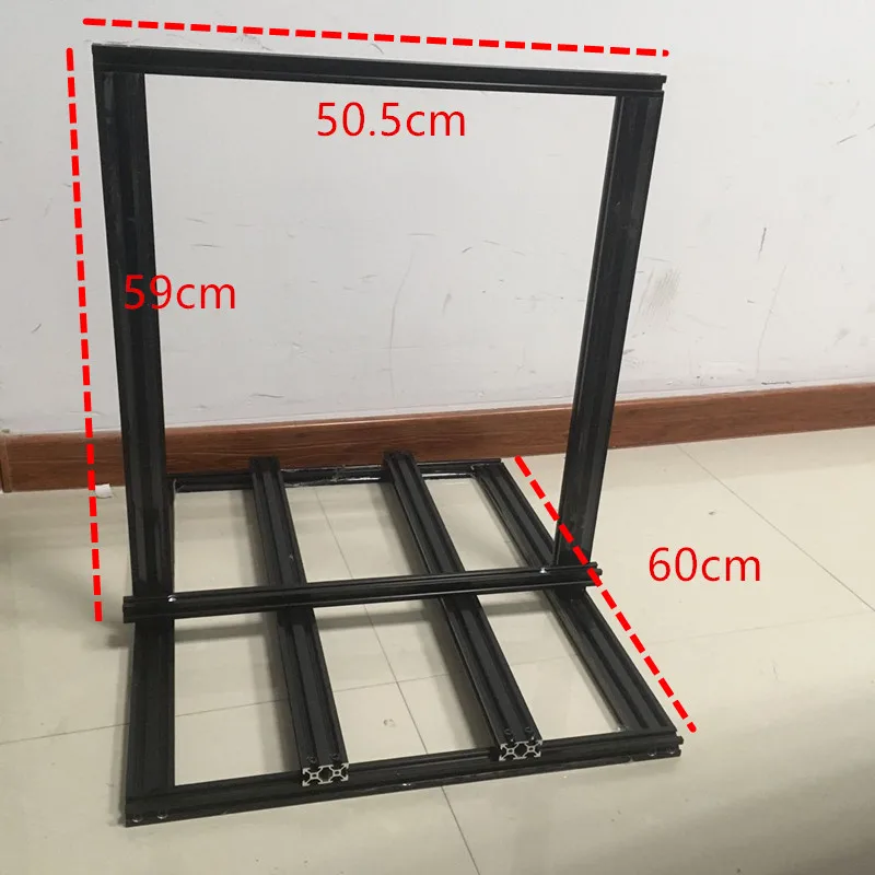 Funssor Creality Impressora Extrusão Metal Frame Kit 400mm Tamanho 2020 – 2040 V-slot Mecânico Cr-10 s4 3d
