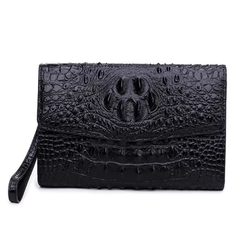 

Crocodile Pattern Men genuine leather wallet men clutch bag Card Holder wallet male mobile phone bag men leather business wallet