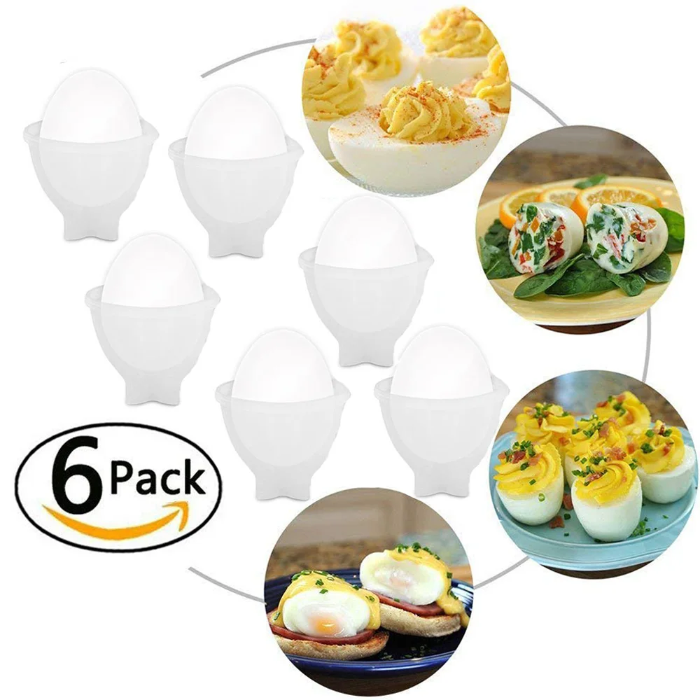 

Multifunction Hard Boil Egg Cooker 6 Eggies Without Shells With Bonus Egg White Separator Eggs Steamer Cooker Cooking Tools