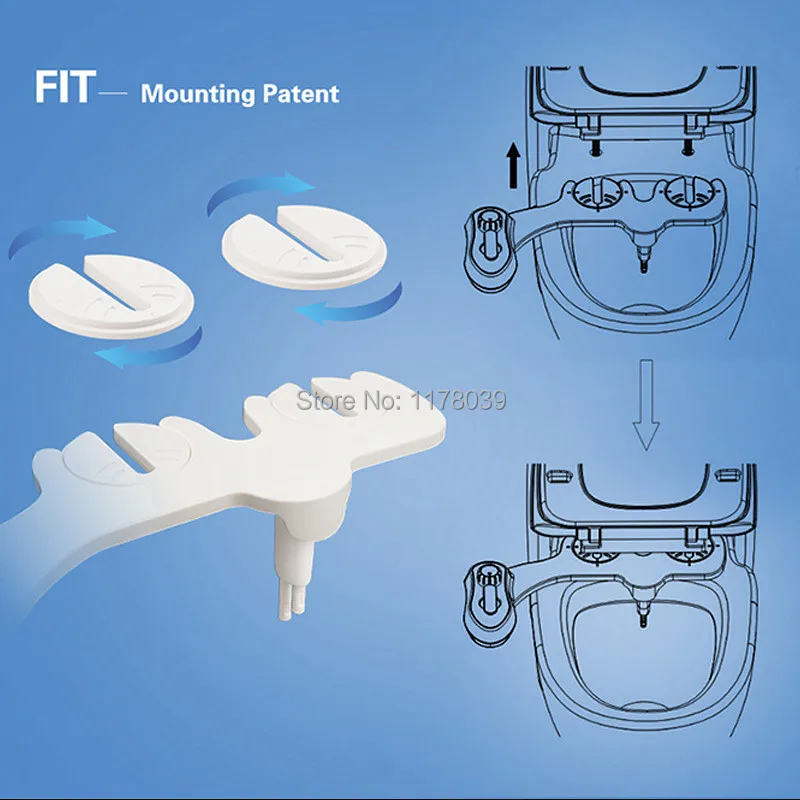 Горячей и холодной воды двойной сопла-Электрический Смарт Туалет Биде, Женский Батт чистке биде сопла, унитаза Душ биде, J17598