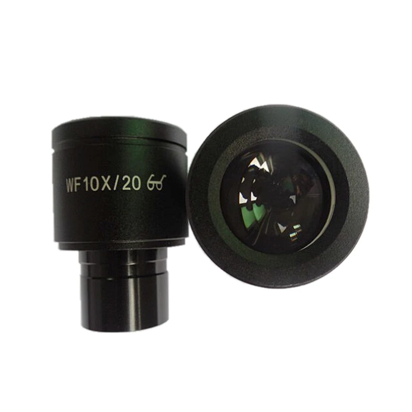 1 Pair WF10X/20mm Microscope Wide Angle Eyepiece High Quality Optical
